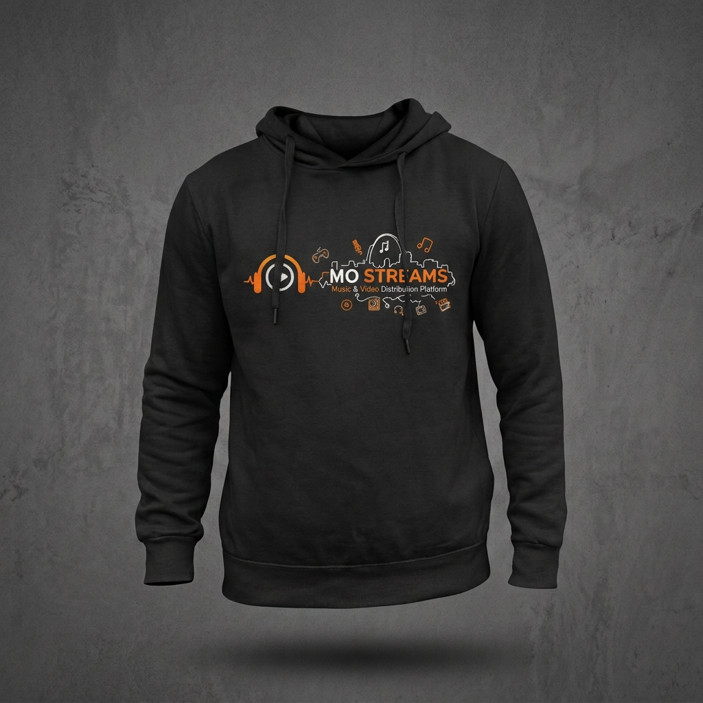 MO STREAMS Signature Hoodie — Black