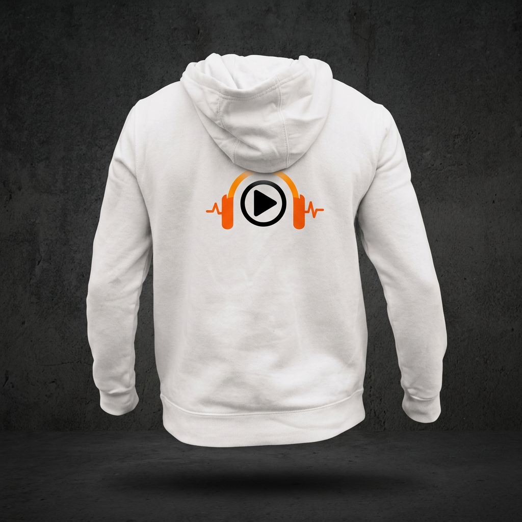 MO STREAMS Soundwave Hoodie — White