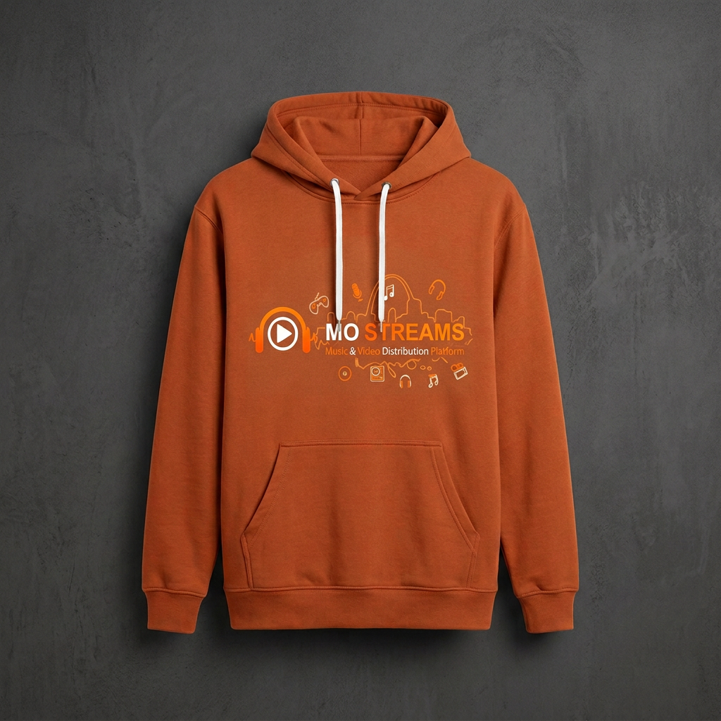 MO STREAMS Signature Hoodie — Orange