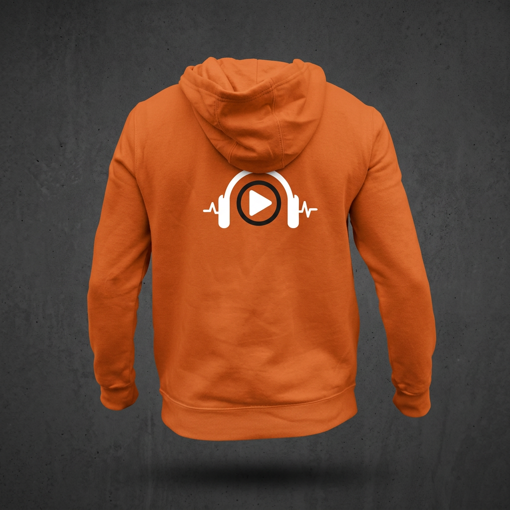 MO STREAMS Soundwave Hoodie — Orange