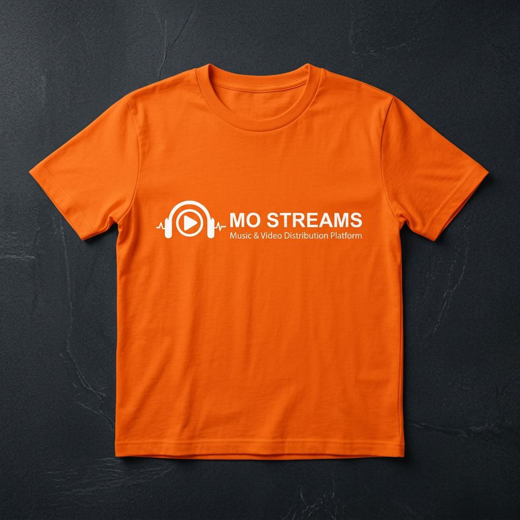 MO STREAMS T-Shirt — Orange